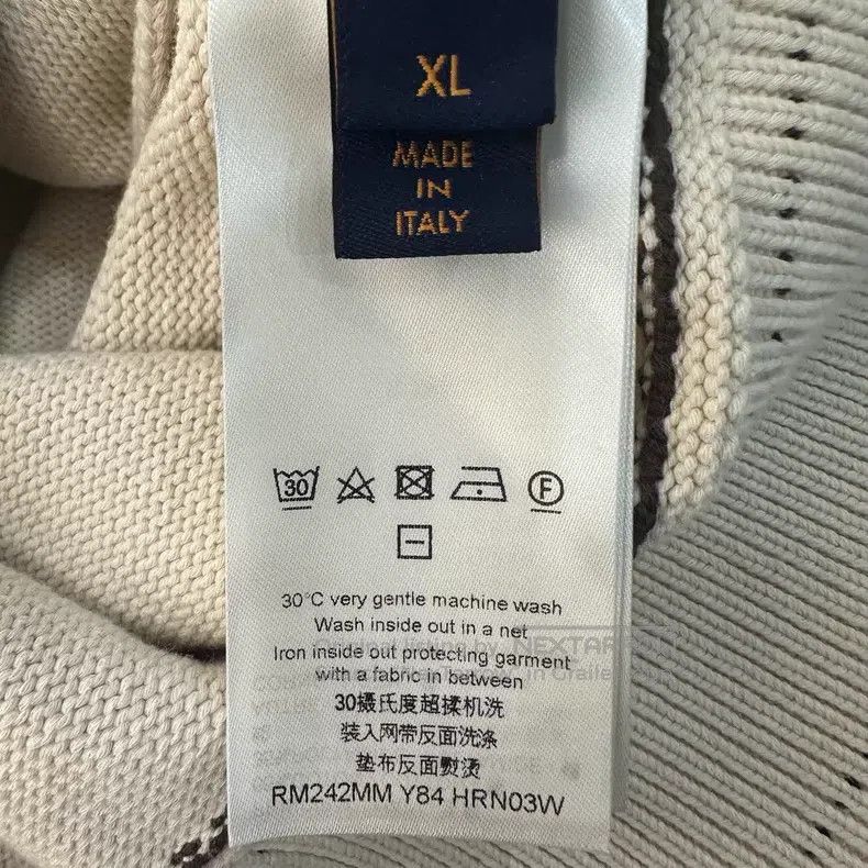 Louis Vuitton Louis Vuitton Tyler Signature Cream Intarsia Knit Cardigan Size US XL / EU 56 / 4 - 4 Thumbnail