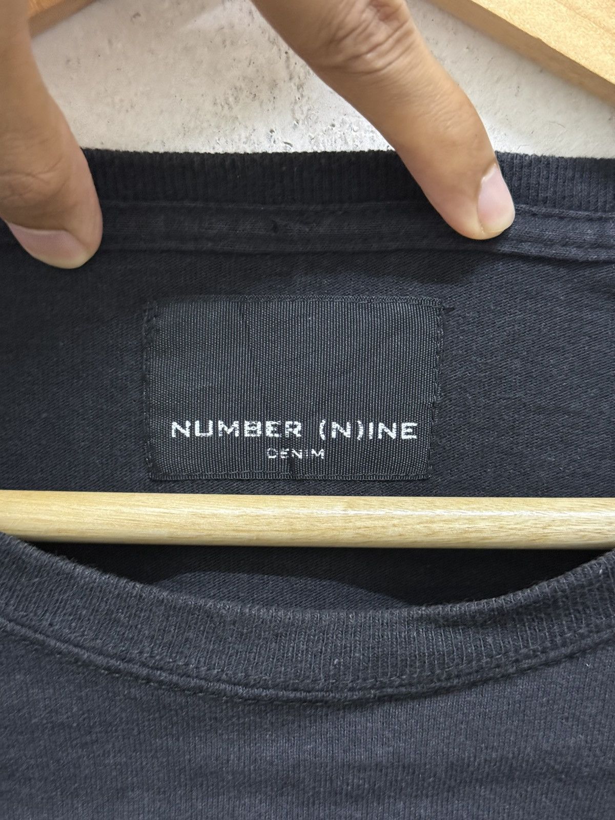 Number (N)ine Number Nine Box Logo Spell Out Tshirt Size US S / EU 44-46 / 1 - 4 Thumbnail