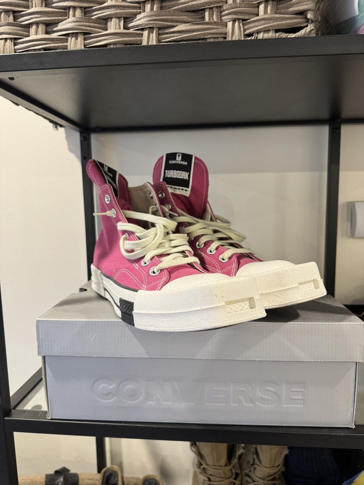 Converse × Rick Owens Drkshdw Rick Owens Drkshdw Converse Hot Pink Square Toe Size US 9 / EU 42 - 3 Thumbnail