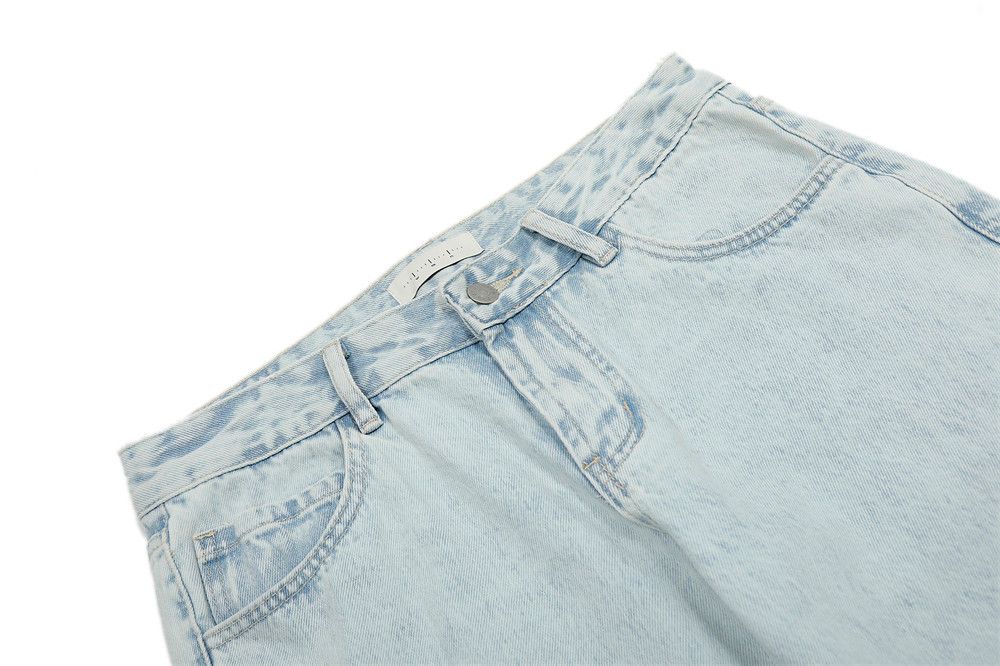 Jean Men's heavy-duty washed straight-leg loose vintage jeans Size US 32 / EU 48 - 3 Thumbnail