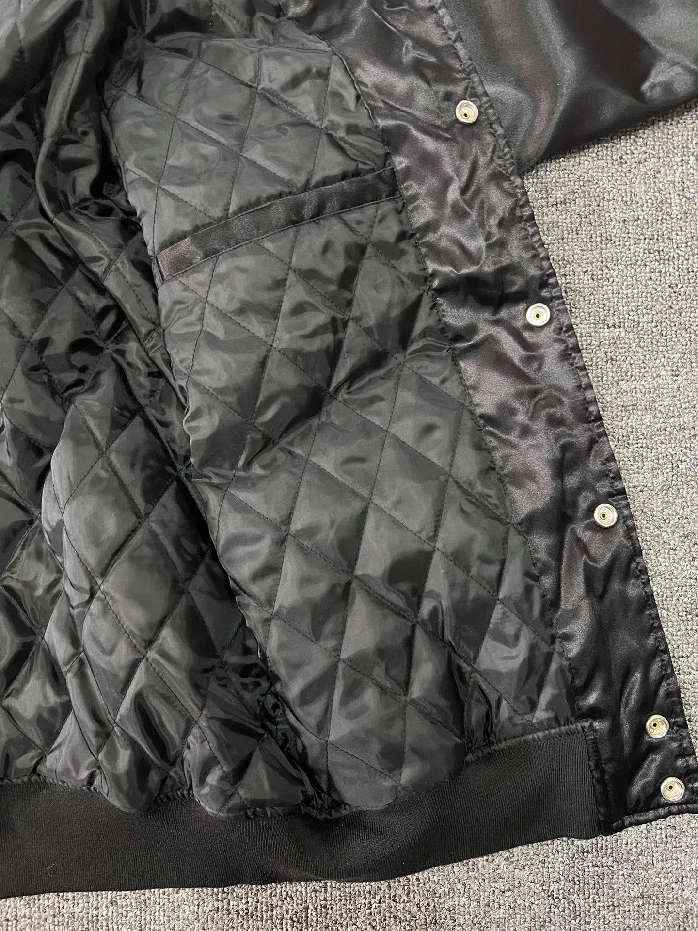 Billionaire Boys Club Black Varsity Bomber Jacket with Graphic Details. Size US S / EU 44-46 / 1 - 6 Thumbnail