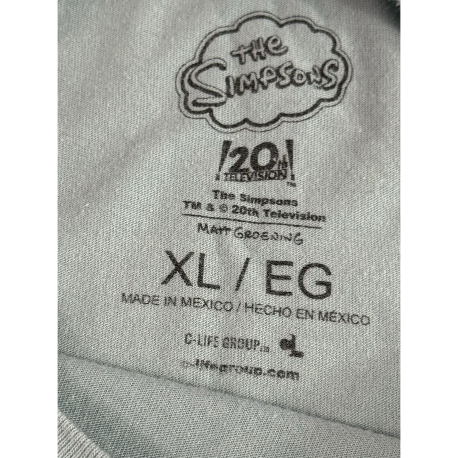 Vintage The Simpsons T-Shirt Men XL The Simpsons Sitting on the Couch Intro Blue Crewneck Short Sleeve Funny Size US XL / EU 56 / 4 - 3 Thumbnail