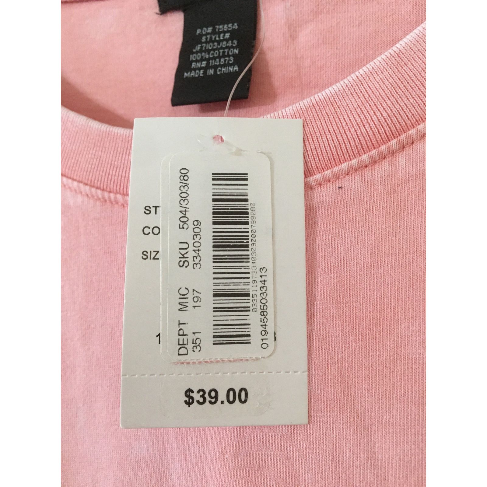 Other NWT Miss Chievous Medium Drop Shoulder Faded Pink Sweatshirt Size M / US 6-8 / IT 42-44 - 3 Thumbnail
