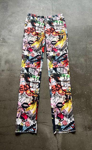 Nozomi Ishiguro Nozomi Ishiguro Graffiti Manga Print Pants Size US 39 - 1 Thumbnail