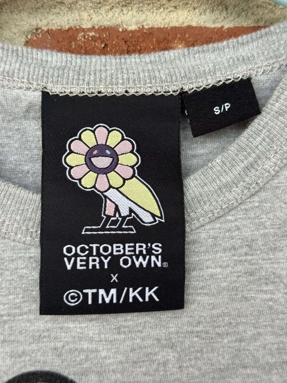 October's Very Own × Takashi Murakami OVO x Takashi Murakami Gray Surplus Flower Owl T-Shirt Size US S / EU 44-46 / 1 - 5 Thumbnail