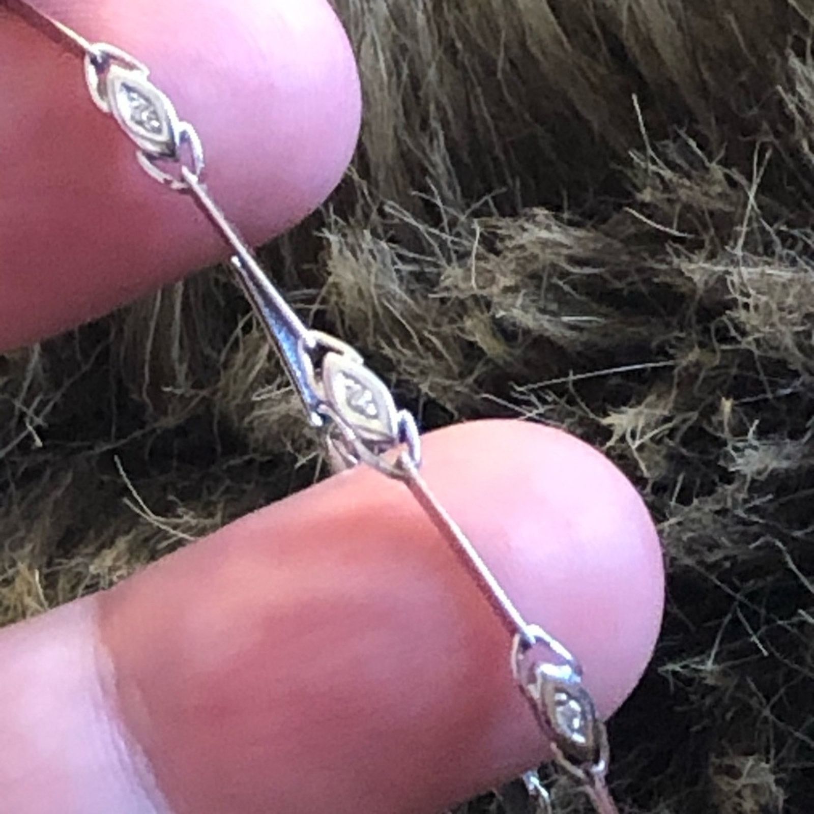 Jewelry 14k white gold genuine diamond accent bracelet Size ONE SIZE - 6 Thumbnail