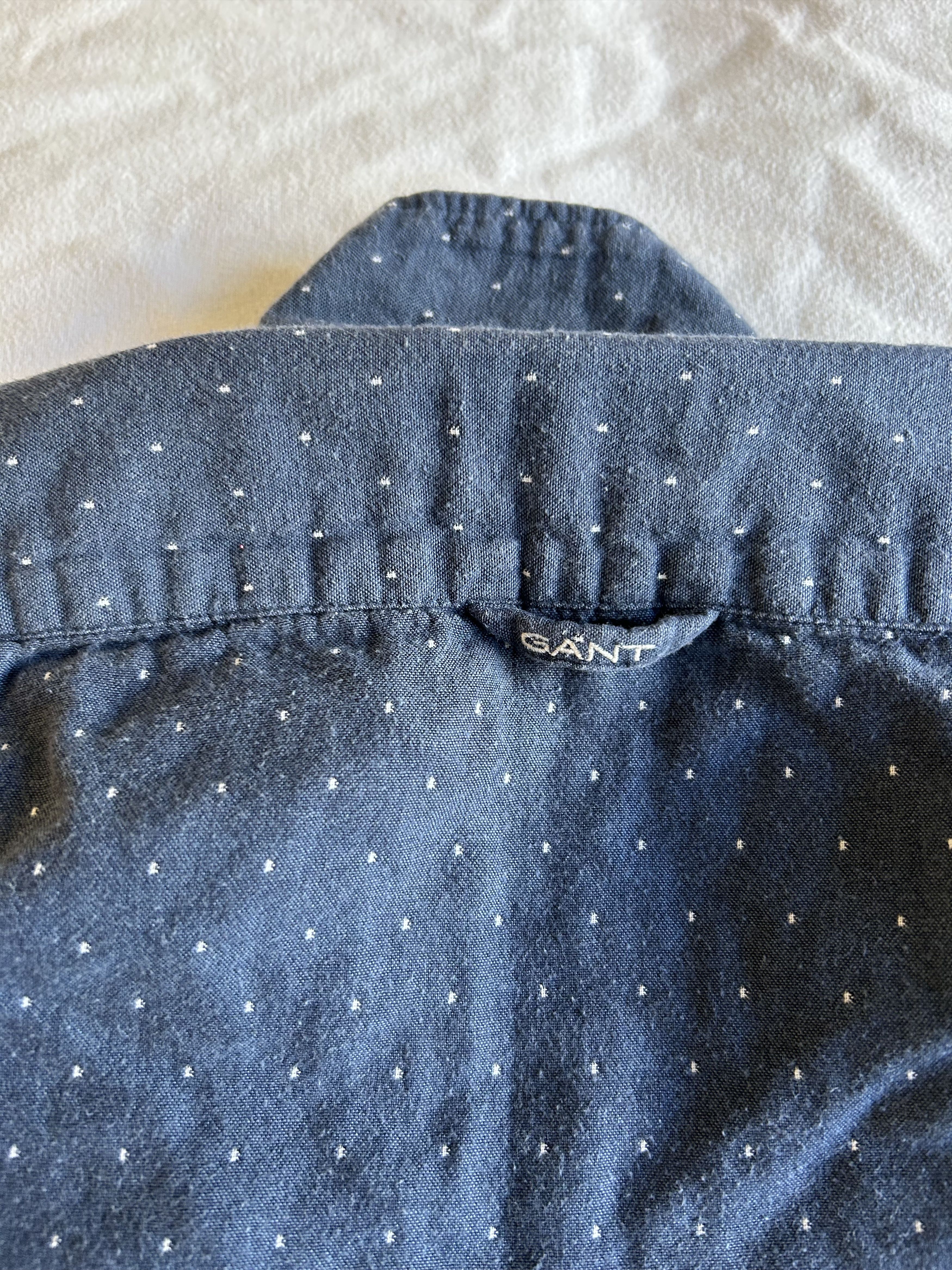 Gant Gant super-soft cotton dotted navy shirt Size US S / EU 44-46 / 1 - 4 Thumbnail