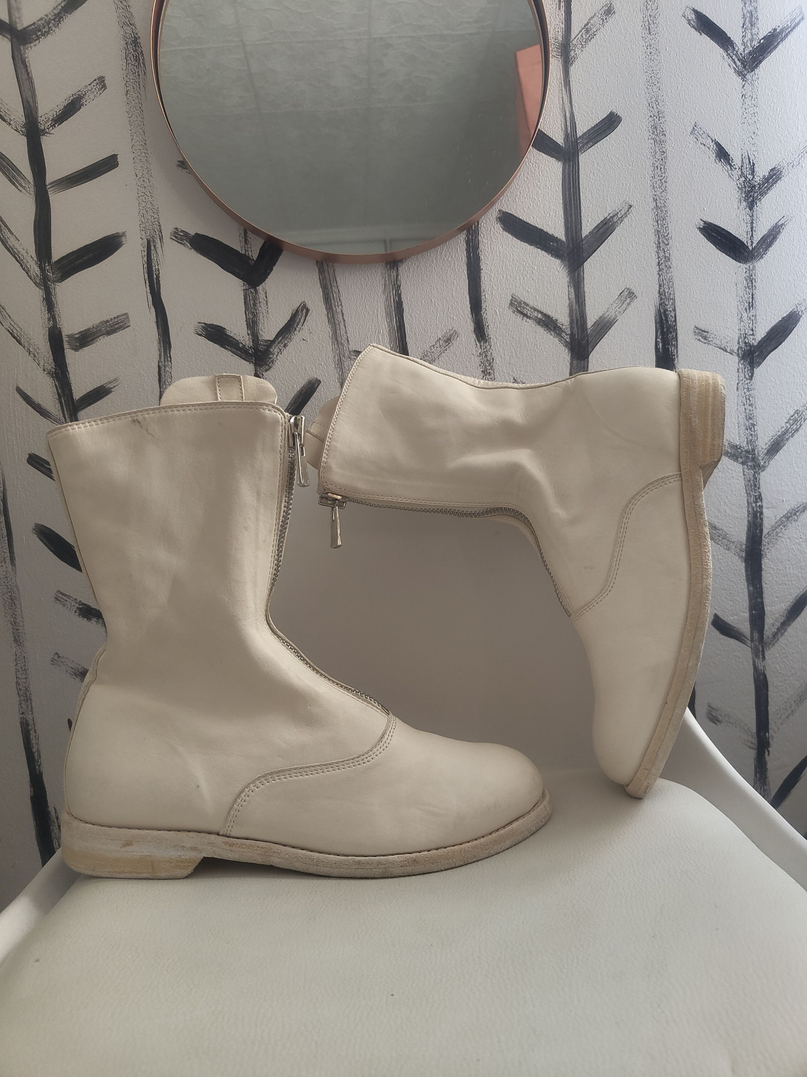 Guidi Guidi 310 ecru front ZIP boots Size US 7 / IT 37 - 5 Thumbnail