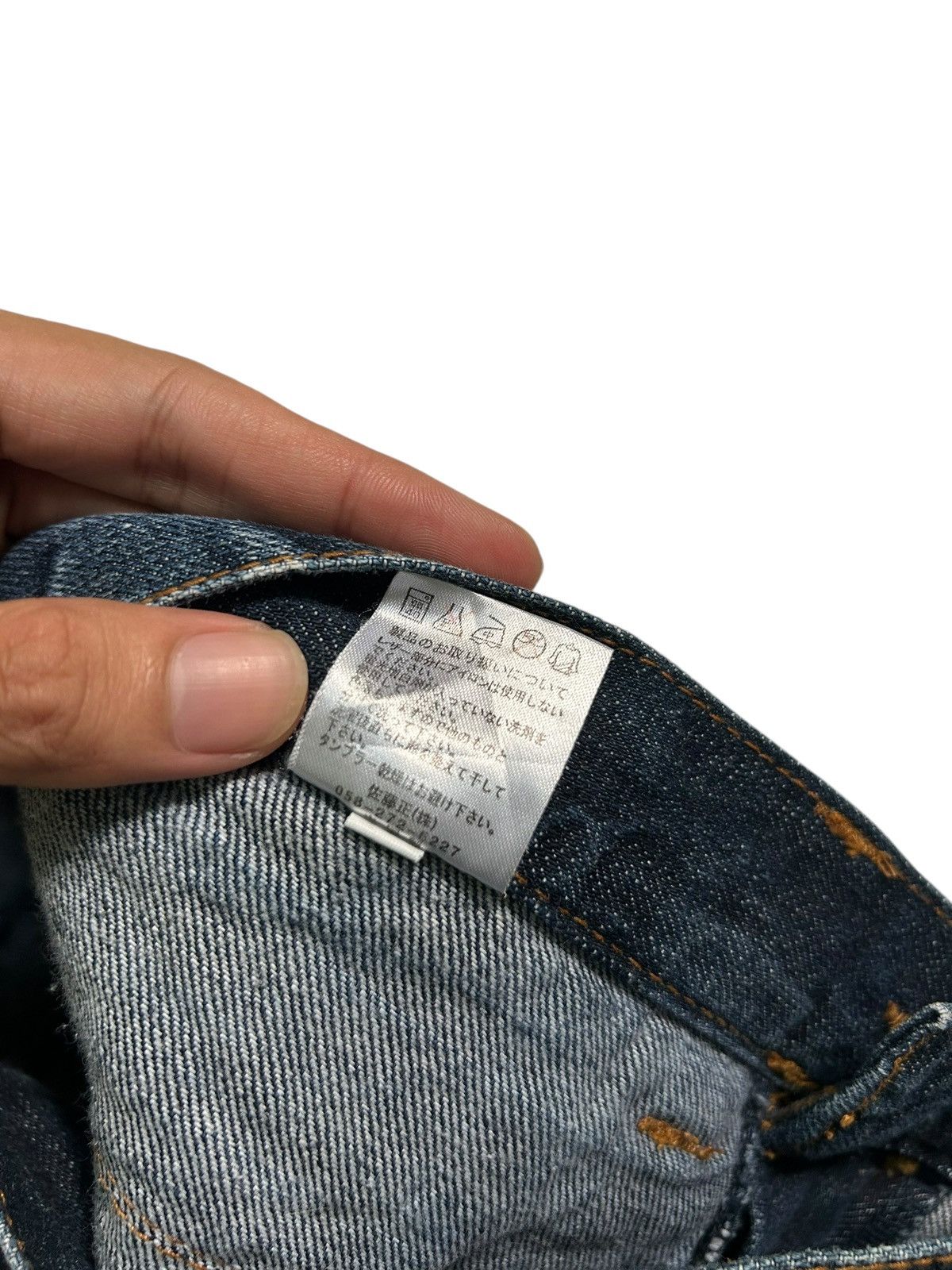 Japanese Brand × Kapital × Vintage Nylaus Double Waist Japanese Punk Denim Jeans Size US 30 / EU 46 - 11 Thumbnail