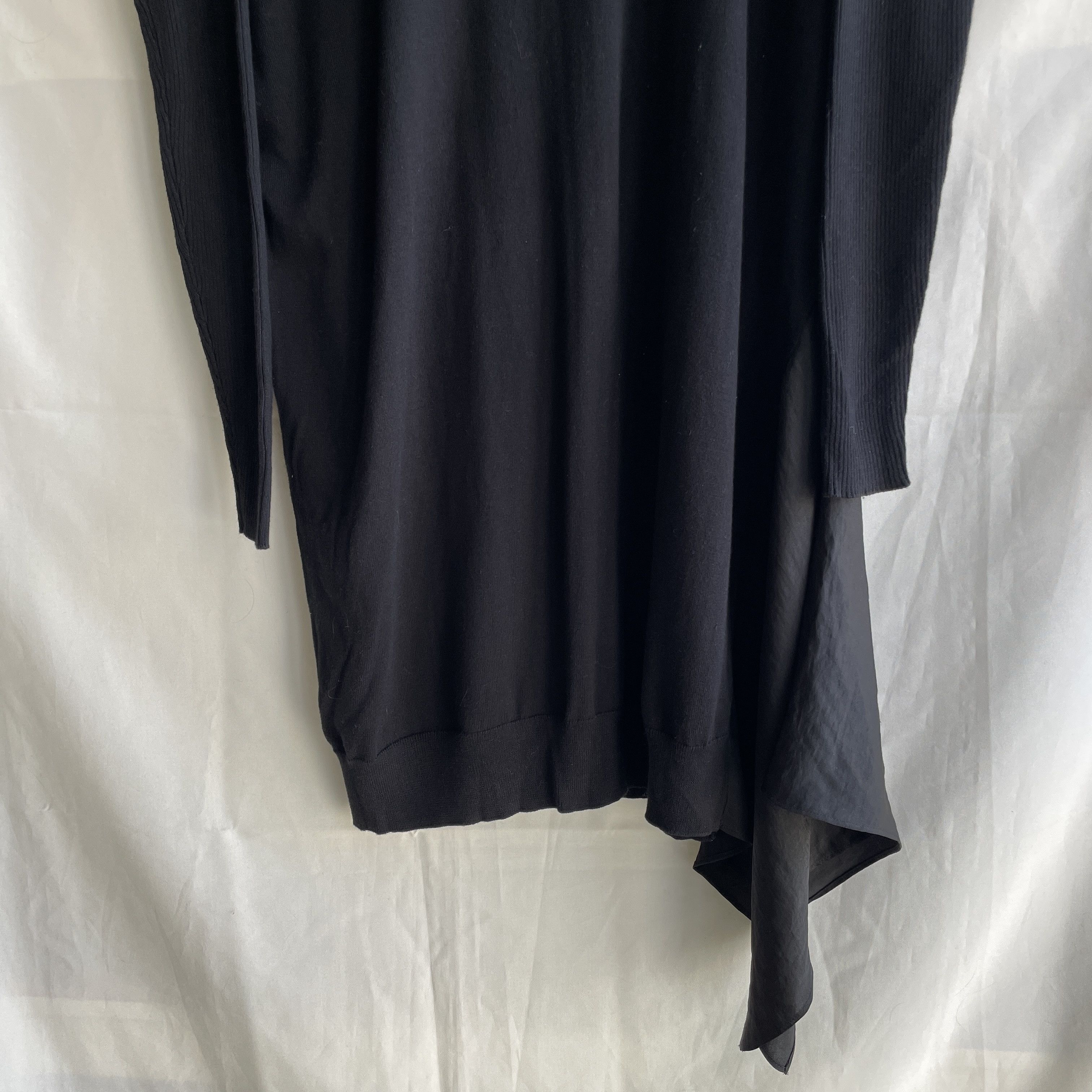 Allsaints Allsaints Roll Neck Knitted Wool Asymmetric Panel Dress Size M / US 6-8 / IT 42-44 - 4 Thumbnail