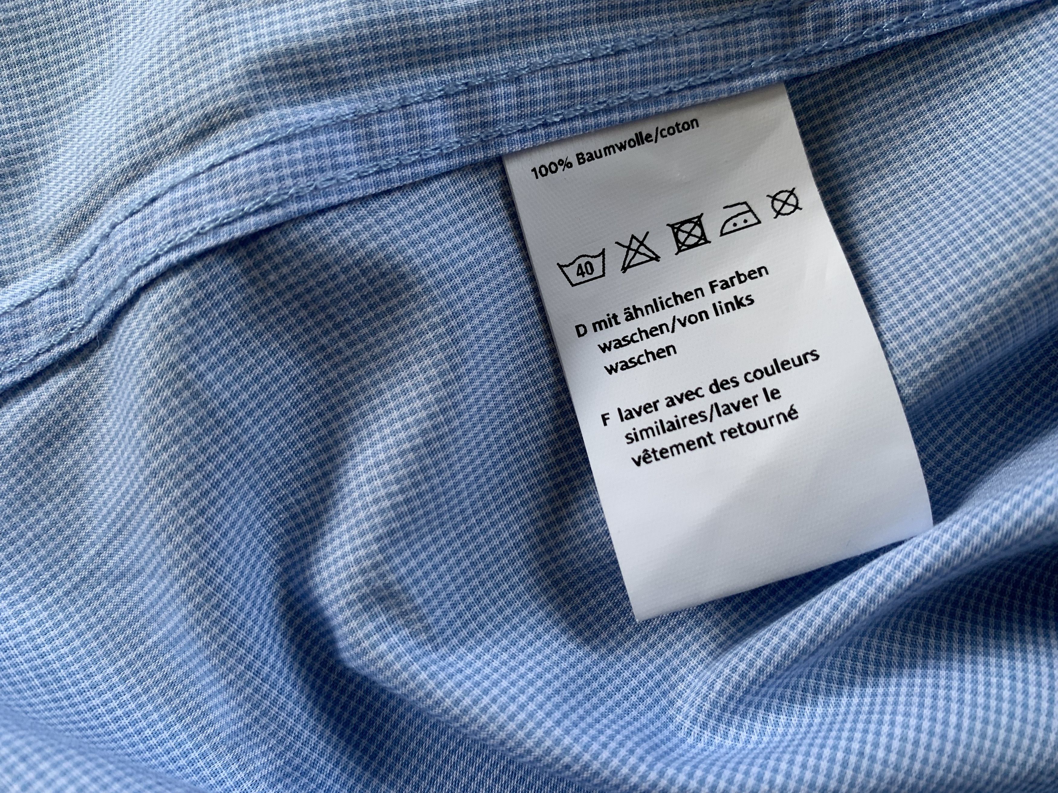 Other Manor Modern Fit Light Blue Button Up Shirt Size US L / EU 52-54 / 3 - 7 Thumbnail