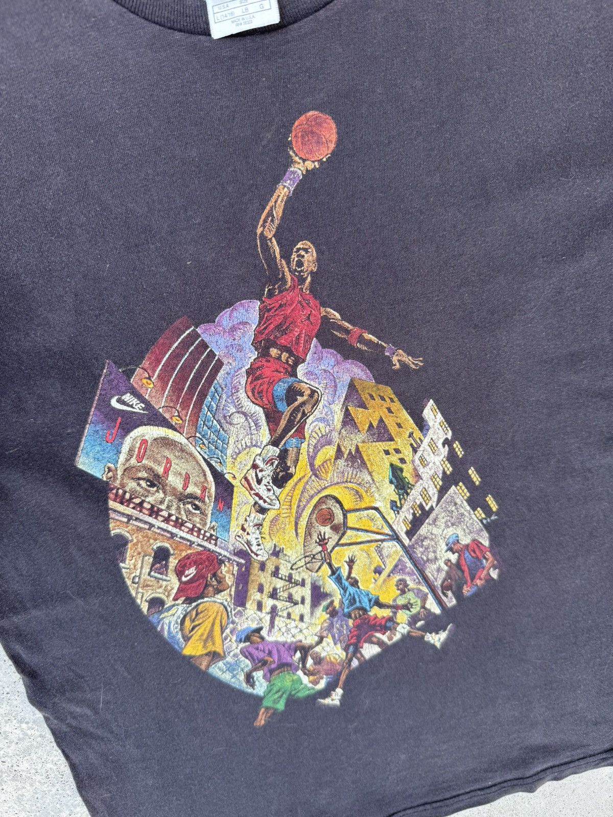 Nike Vintage 90s Nike Air Jordan 23 Basketball Tees Size US S / EU 44-46 / 1 - 3 Thumbnail