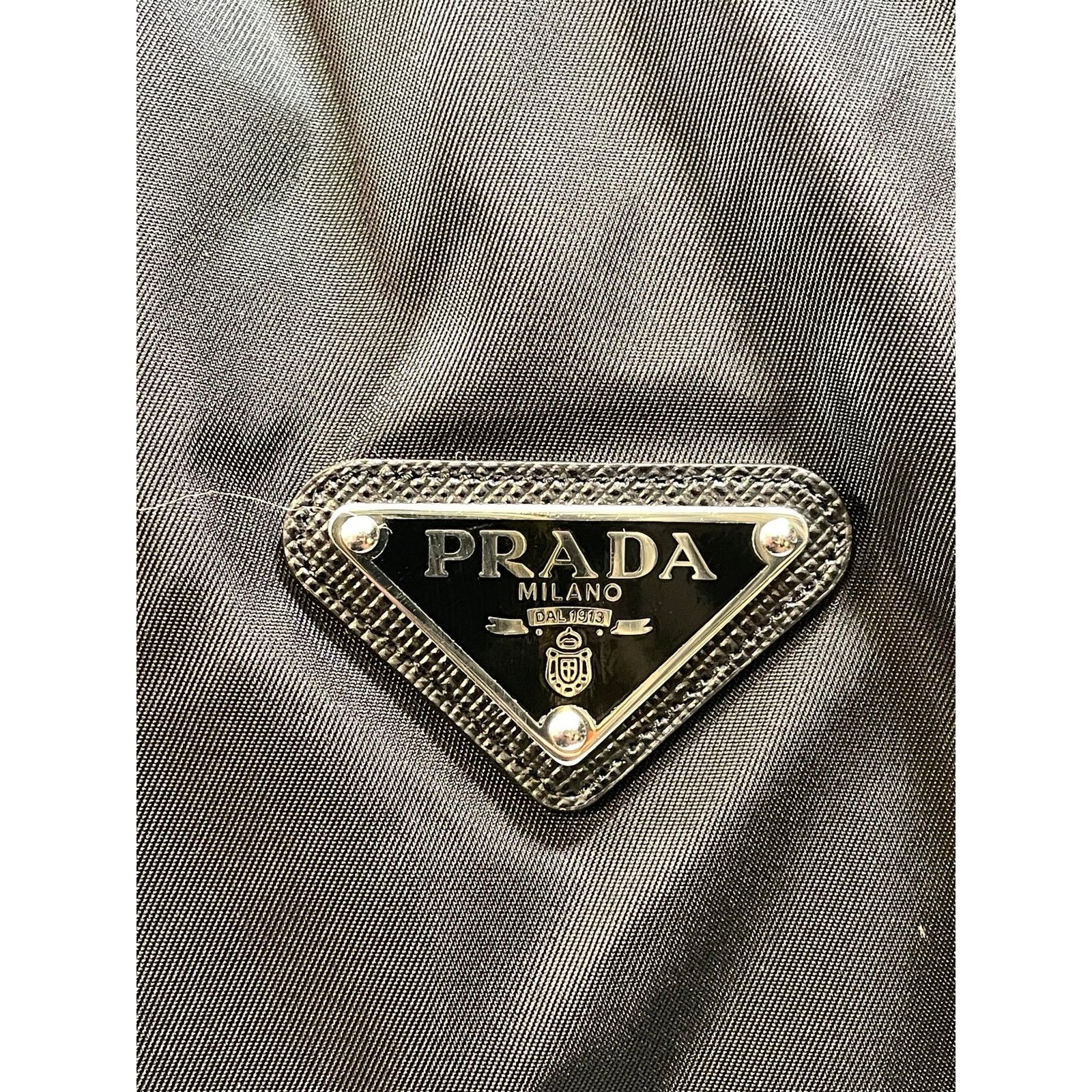 Prada Prada Nylon Plaque Black Puffer Jacket Size US L / EU 52-54 / 3 - 3 Thumbnail