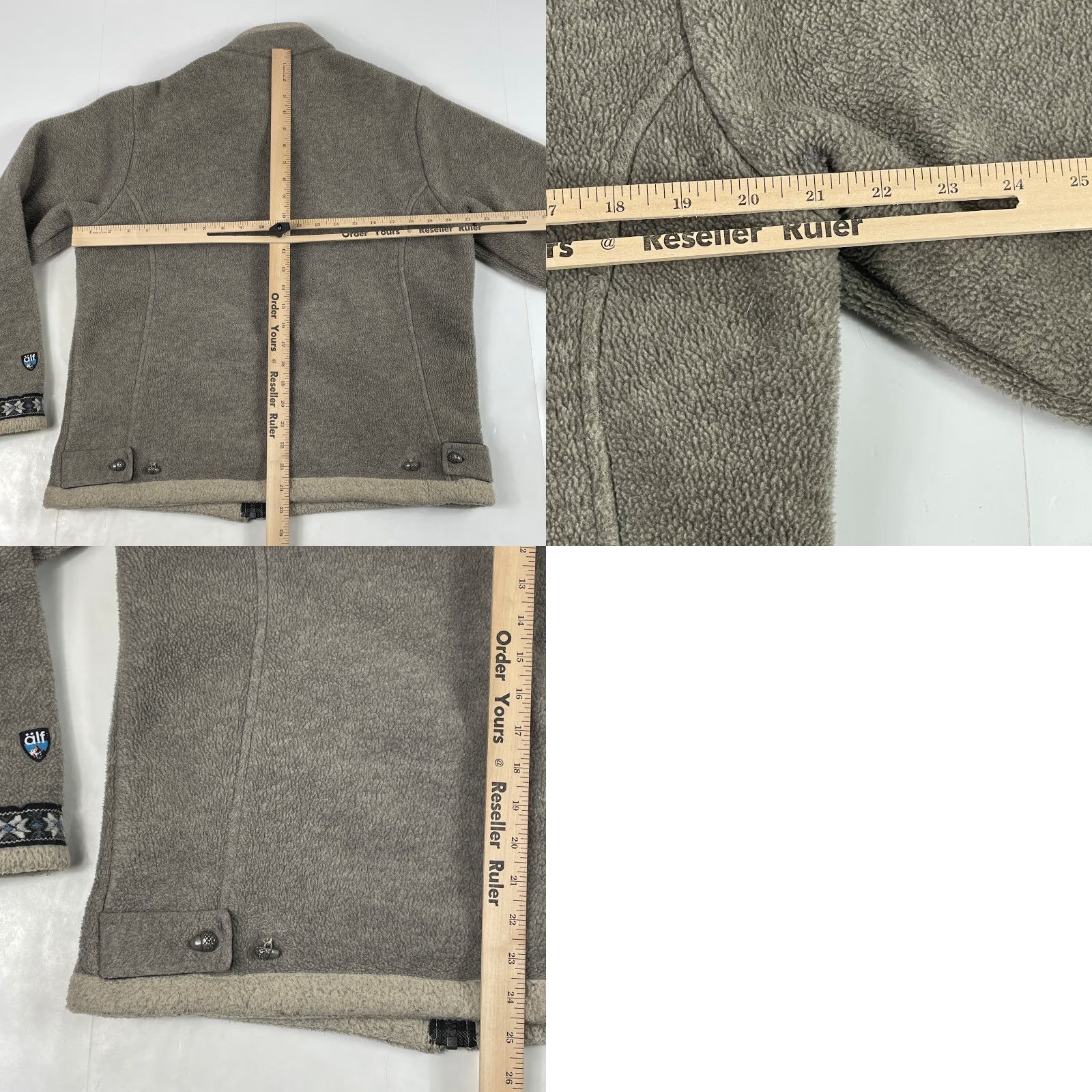 Vintage VINTAGE Alf Kuhl Jacket Womens Medium Beige Fleece Hiking Ski Snowflake Acorns Logo Zip Front Size M / US 6-8 / IT 42-44 - 9 Thumbnail