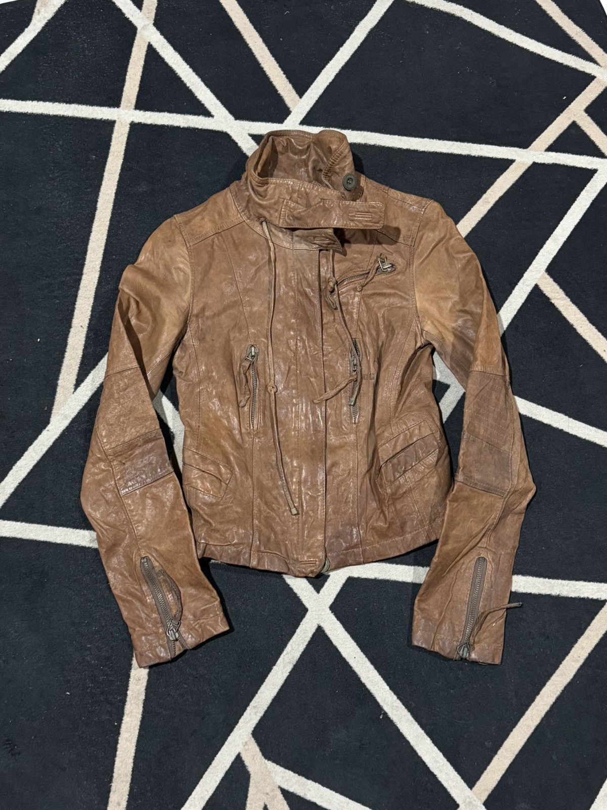 Le Grande Bleu (L.G.B.) Leather Jacket Japanese Brand Goa Styled Size US S / EU 44-46 / 1 - 2 Thumbnail