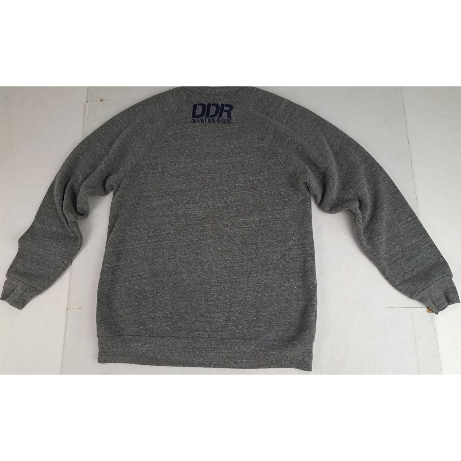 Vintage VINTAGE Detroit Dog Rescue DDR Large Grey Printed Sweatshirt Size US L / EU 52-54 / 3 - 4 Thumbnail