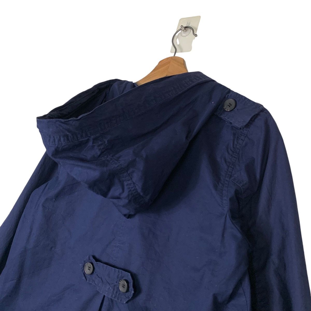 Japanese Brand ANTIQULOTHES Double Breasted Hooded Crop Coat #1324-C60 Size M / US 6-8 / IT 42-44 - 9 Thumbnail