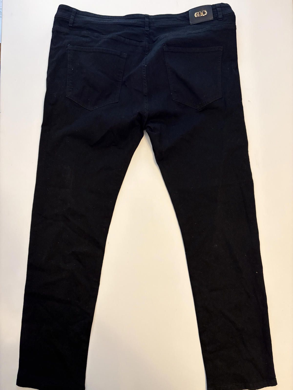 Other Gold Lux Black Embellished Straight Leg Jeans (Size 44x32) Size US 44 / EU 60 - 3 Thumbnail