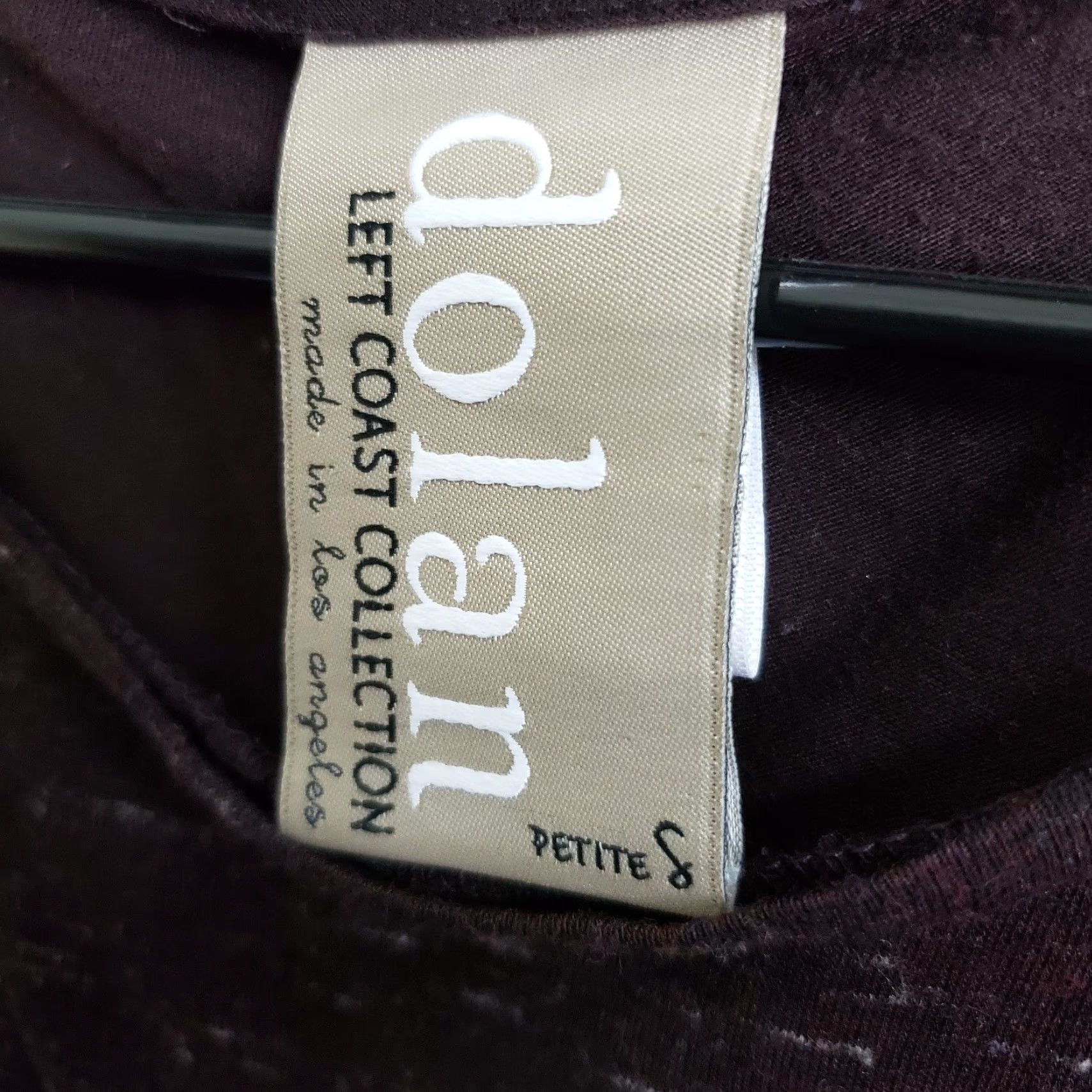 Vintage Dolan Left Coast Collection Womens Melanie Dress Petite Small Plum T-Shirt Dress PS Petite Small Dolan Womens Menus? Size S / US 4 / IT 40 - 5 Thumbnail