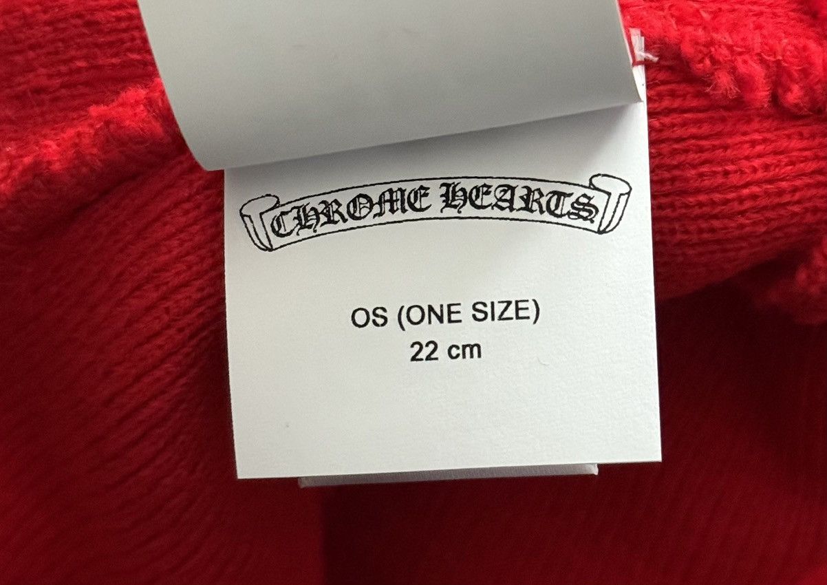 Chrome Hearts Chrome Hearts Red Beanie Size ONE SIZE - 5 Thumbnail