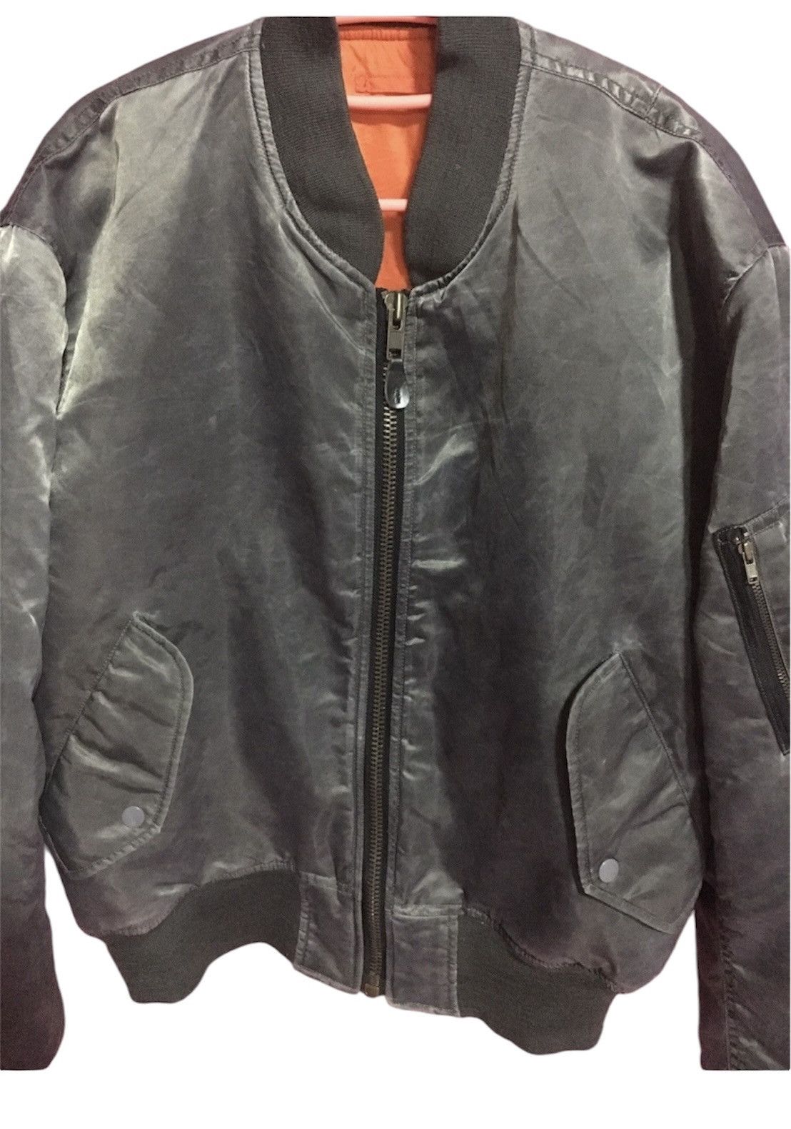 Vintage VINTAGE US AIR FORCE GREY BOMBER JACKET JAPAN Size US M / EU 48-50 / 2 - 3 Thumbnail