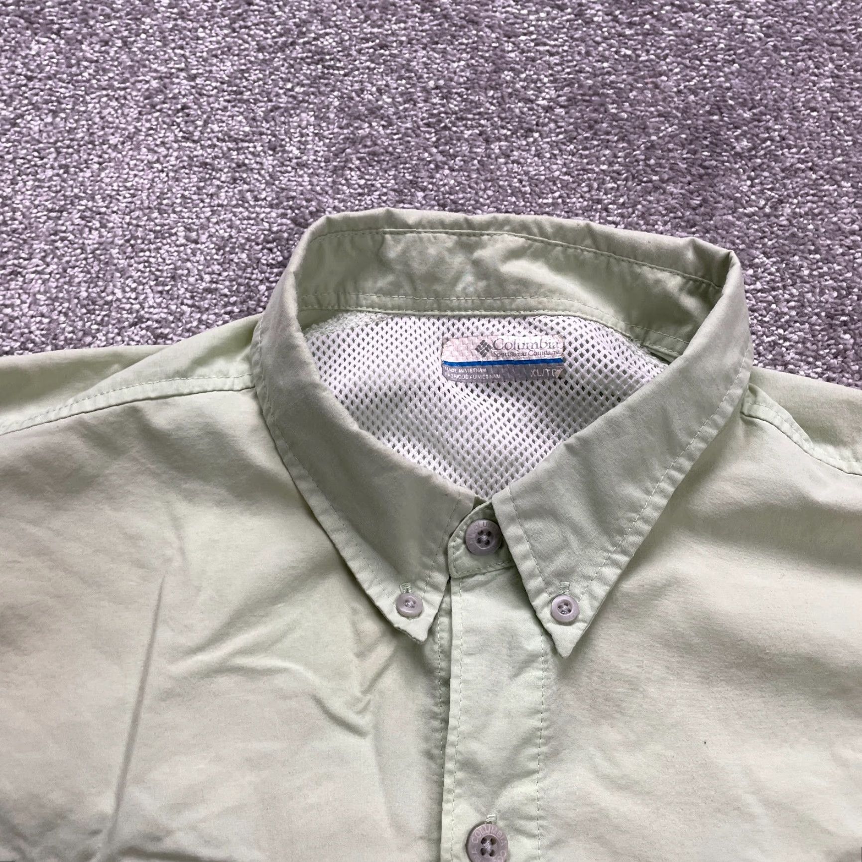 Vintage Columbia PFG Omni-Shade Fishing Shirt Mens XL Green Short Sleeve Button-Up Outdoor Casual Size US XL / EU 56 / 4 - 3 Thumbnail
