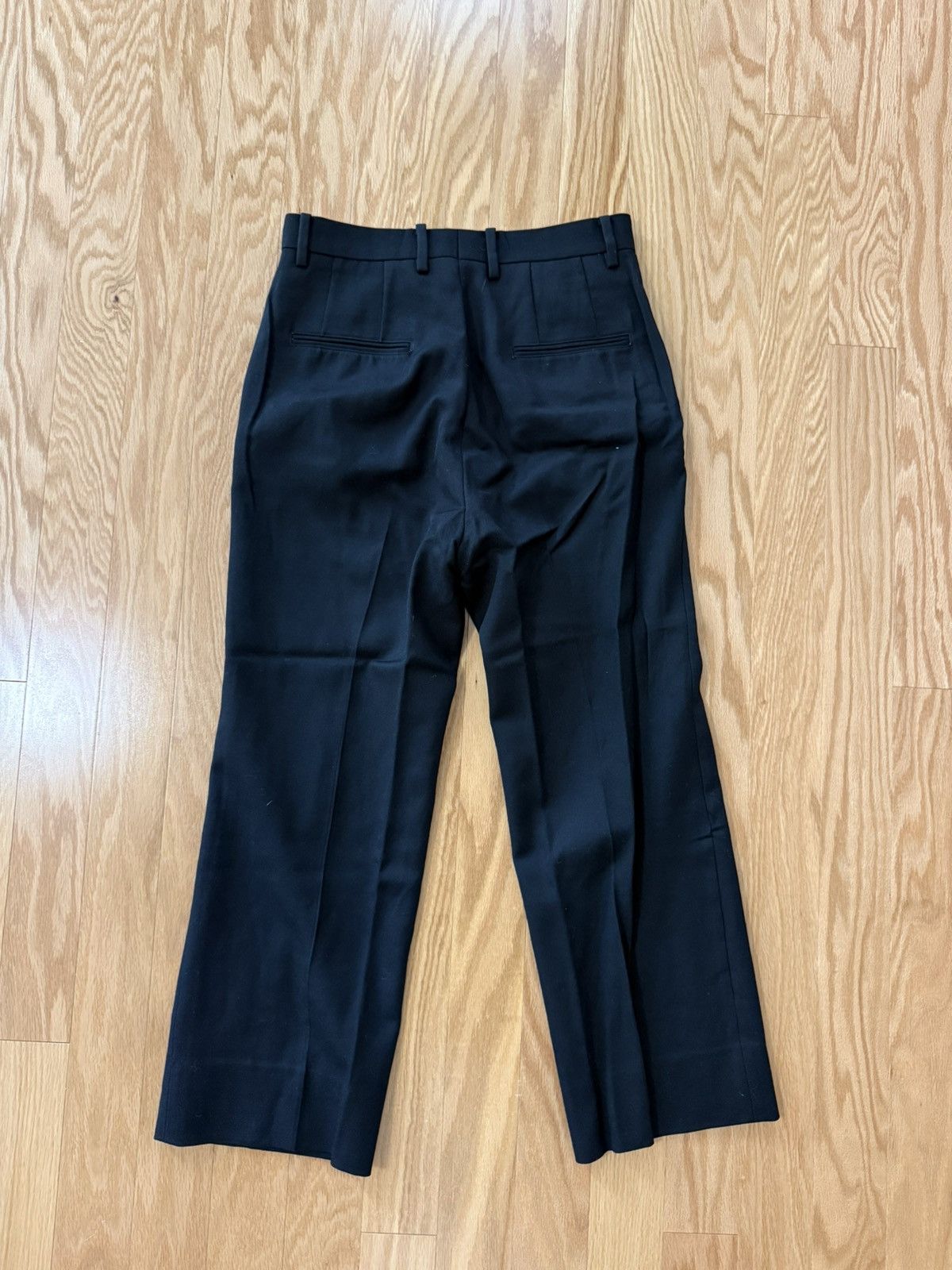 Japanese Brand Biotop Vintage Japan Wool Trousers Black Straight Fit Size US 32 / EU 48 - 2 Thumbnail