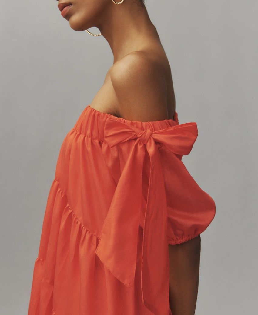 Anthropologie Anthropologie Tiered High-Low Midi Dress, Size S Size S / US 4 / IT 40 - 3 Thumbnail
