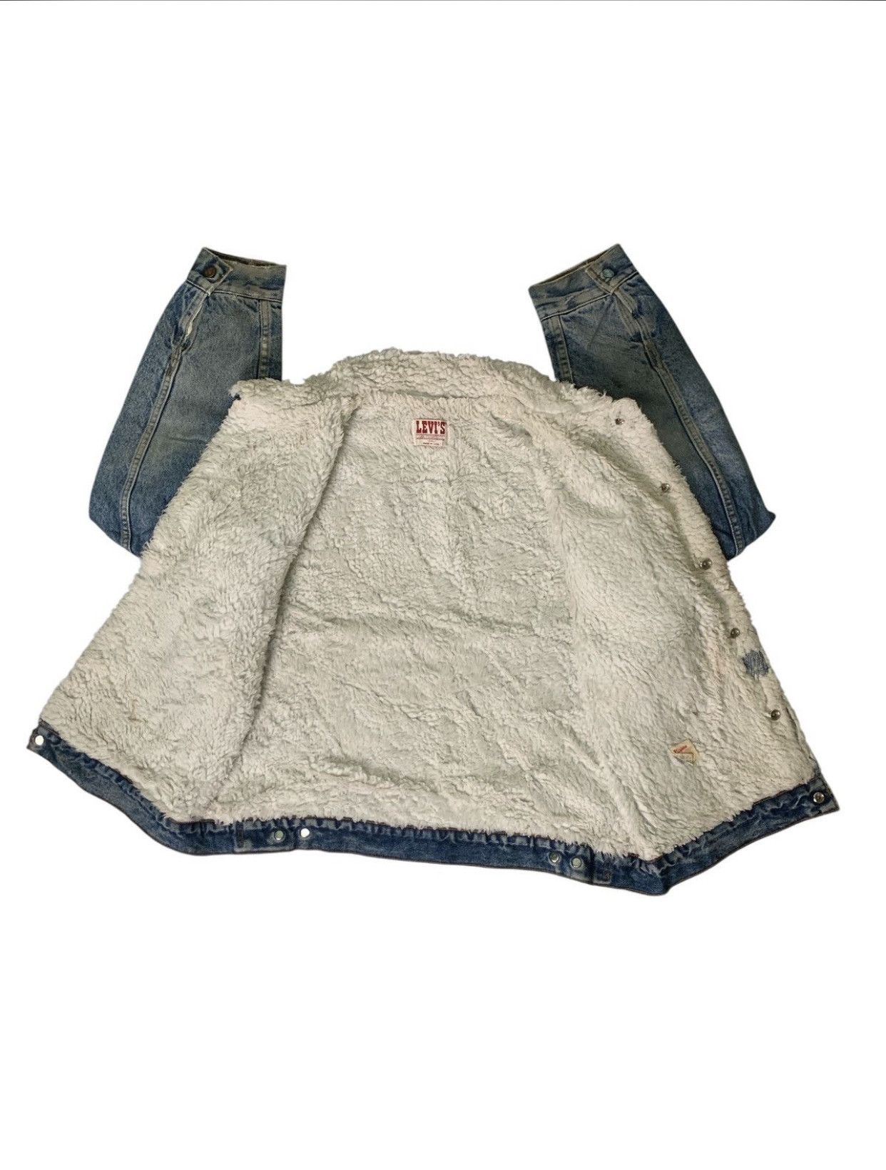 Levi's Vintage Clothing Rare Design Vintage Levi’s Sherpa Jackets Size US L / EU 52-54 / 3 - 3 Thumbnail