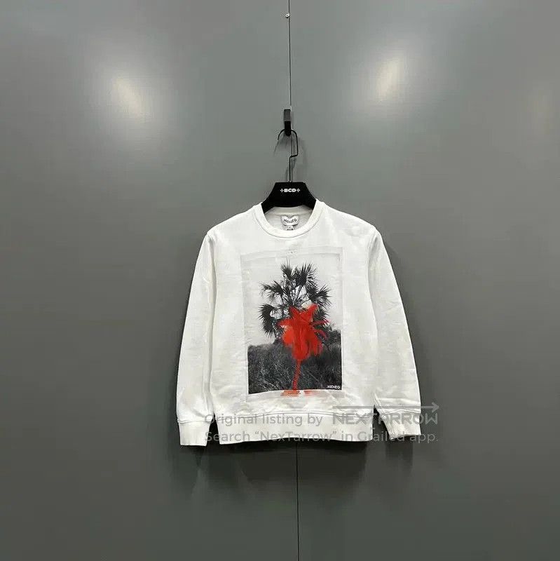 Kenzo KENZO White Cotton Long Sleeve Sweatshirt . Size XS / US 0-2 / IT 36-38 - 1 Thumbnail