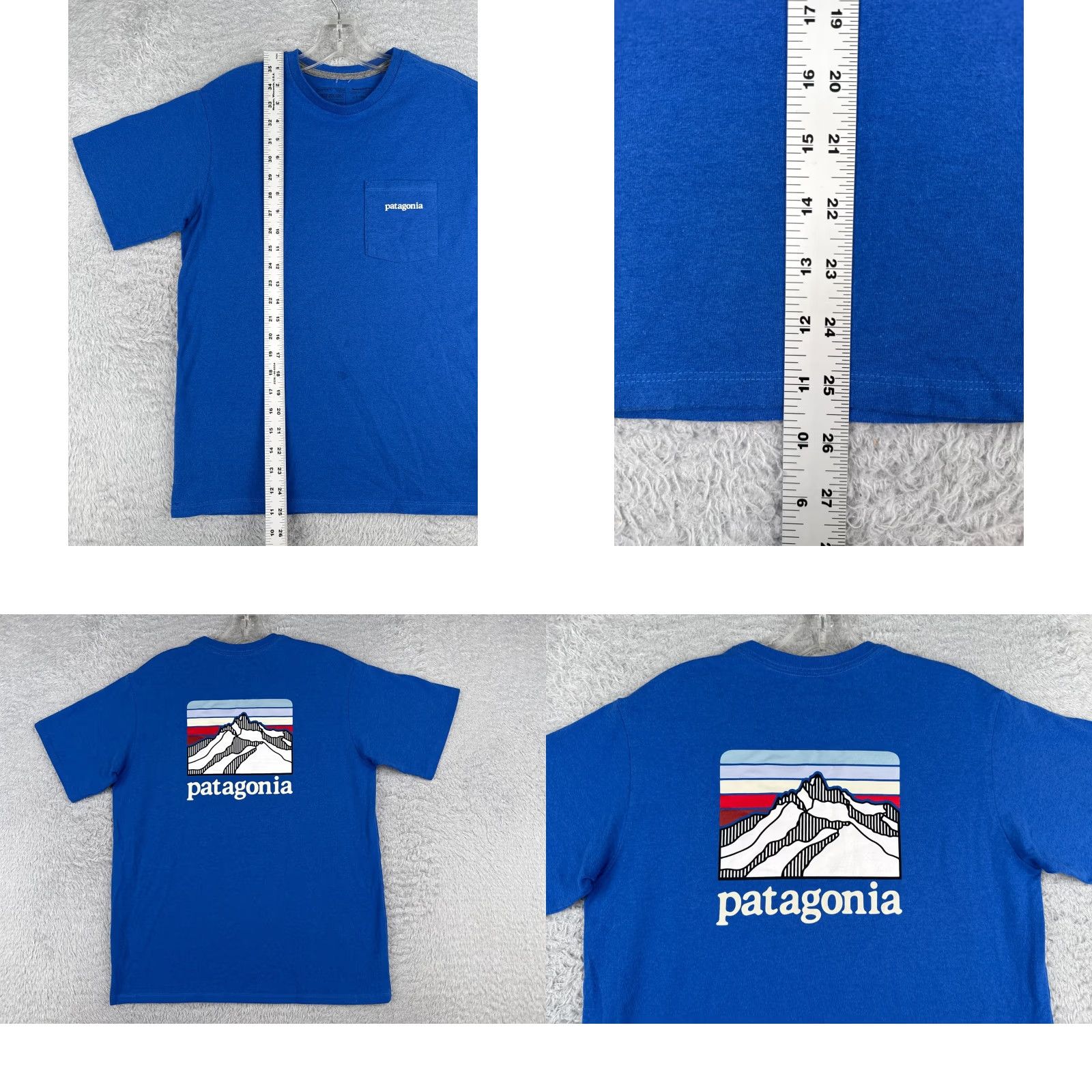 Patagonia Patagonia Shirt XS Men Blue Responsibili-Tee Pocket Cotton Blend T-Shirt Logo All Seasons Pockets USA 90s? Size US XS / EU 42 / 0 - 9 Thumbnail