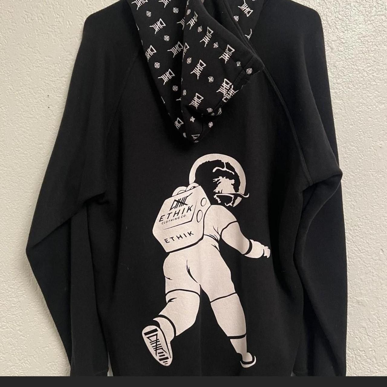 Designer × Ethik Large Illadelph/Ethik Collab Hoodie large used cool rare!! Size US L / EU 52-54 / 3 - 5 Thumbnail