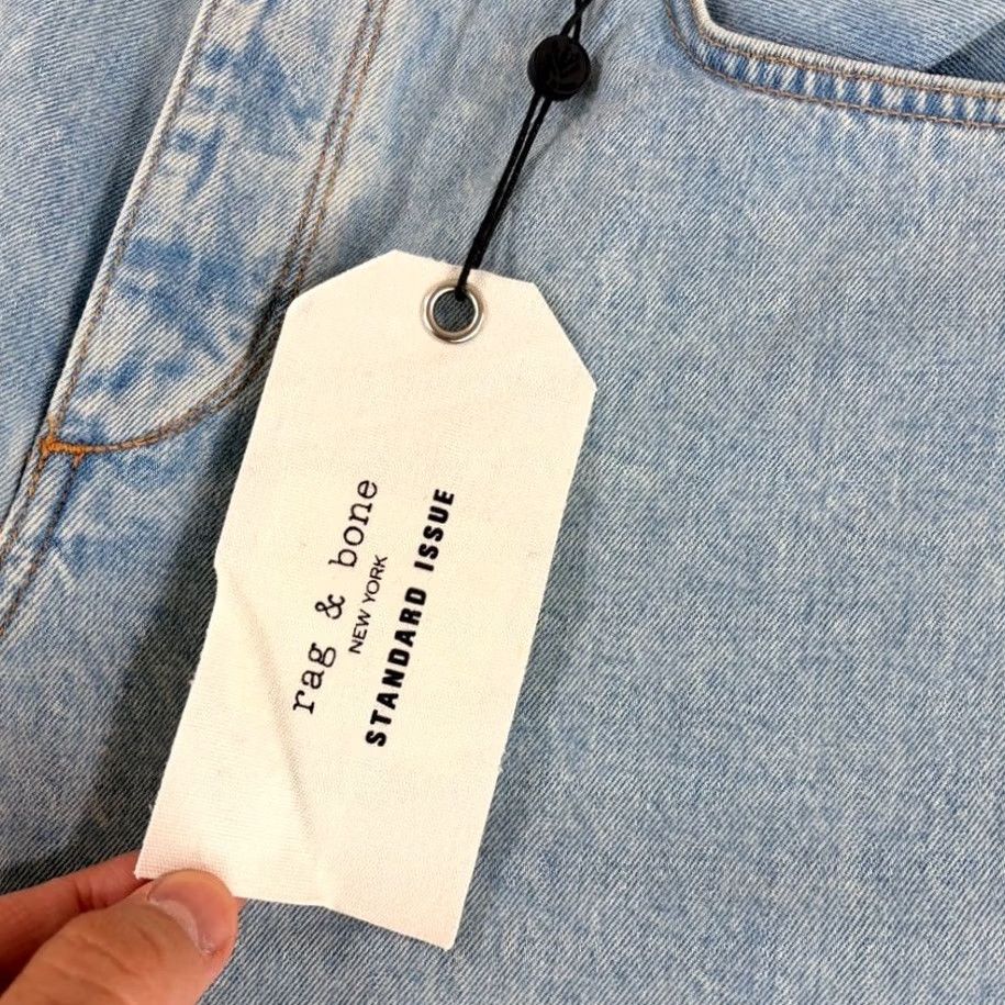Rag & Bone rag & bone Fit 2 Slim Jeans Button Fly 5-Pocket Denim Bleach Blue 36x33 USA Made NWT Men IUSA USA Size US 36 / EU 52 - 4 Thumbnail