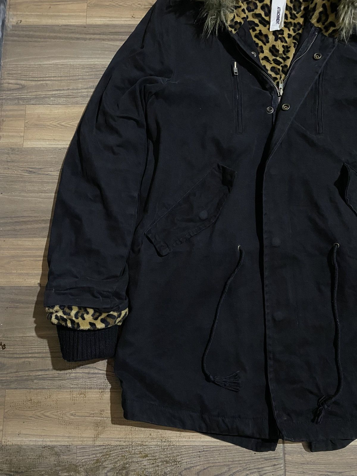 Attachment 💥NEED GONE💥 ATTACHMENT GOTHIC PUNK FUR JACKET BLACK WASHED Size US L / EU 52-54 / 3 - 2 Thumbnail