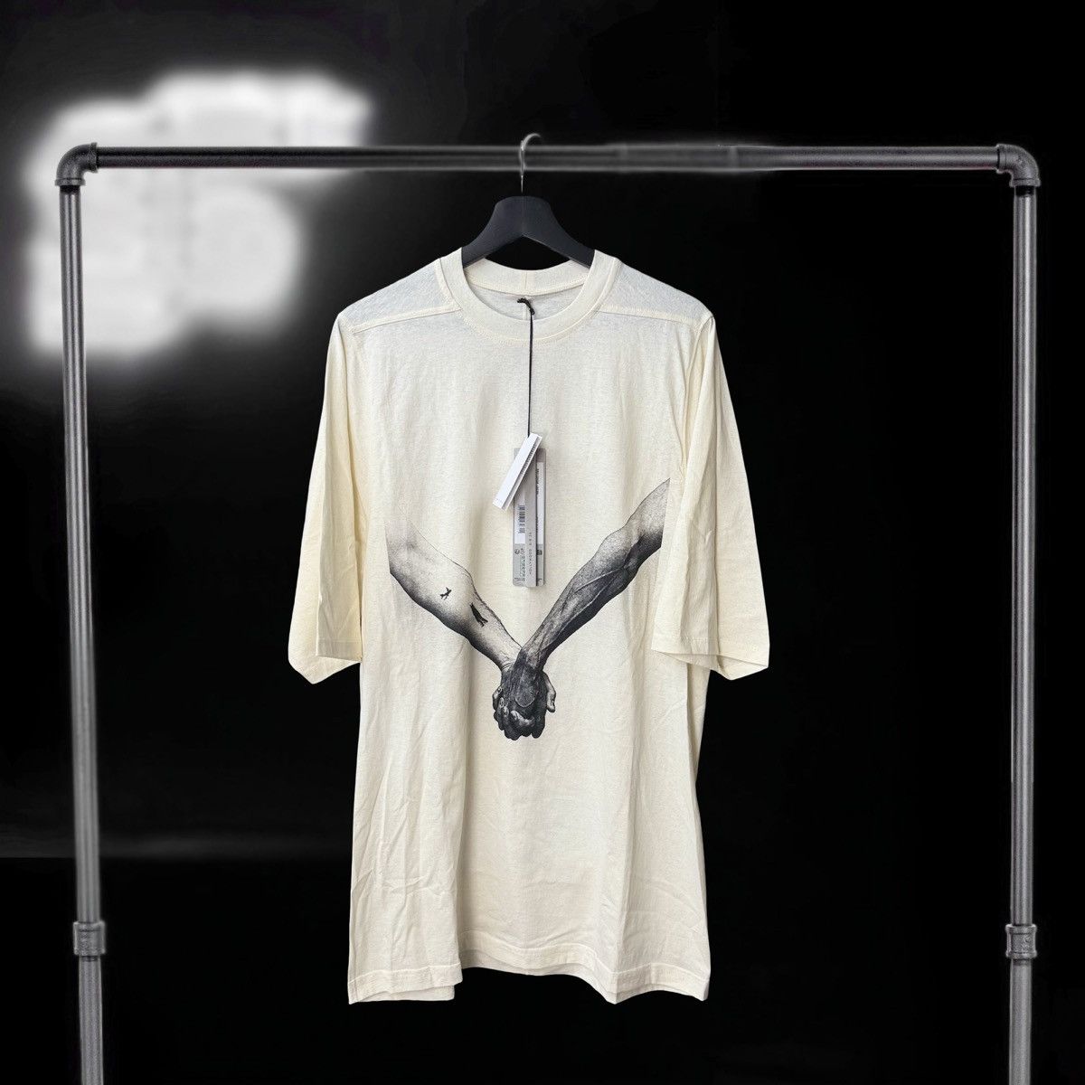 Rick Owens Rick Owens SS25 “Hollywood” Hands Jumbo T-Shirt