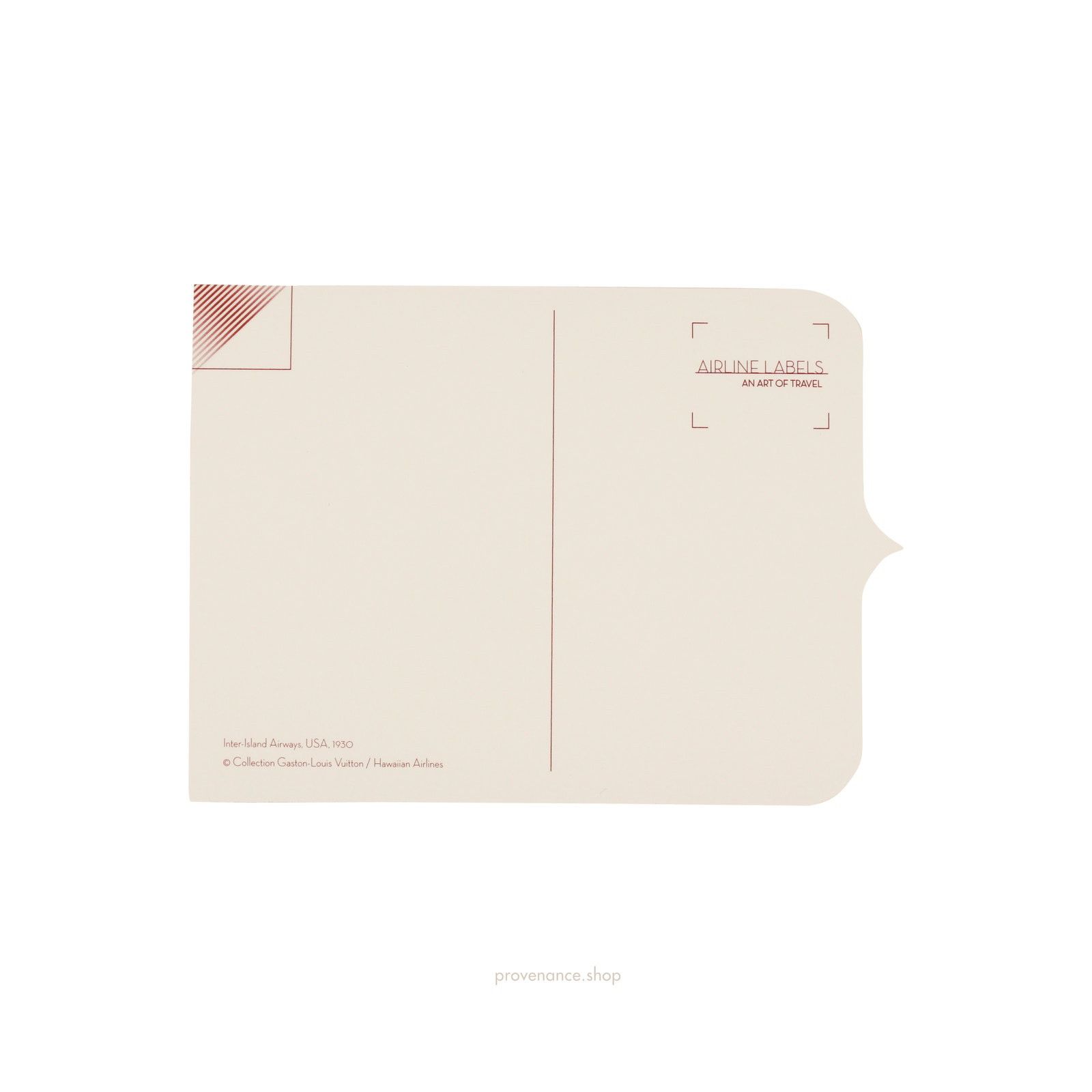 Louis Vuitton 🔴 Louis Vuitton Airline Label Postcard Sticker Size ONE SIZE - 2 Thumbnail