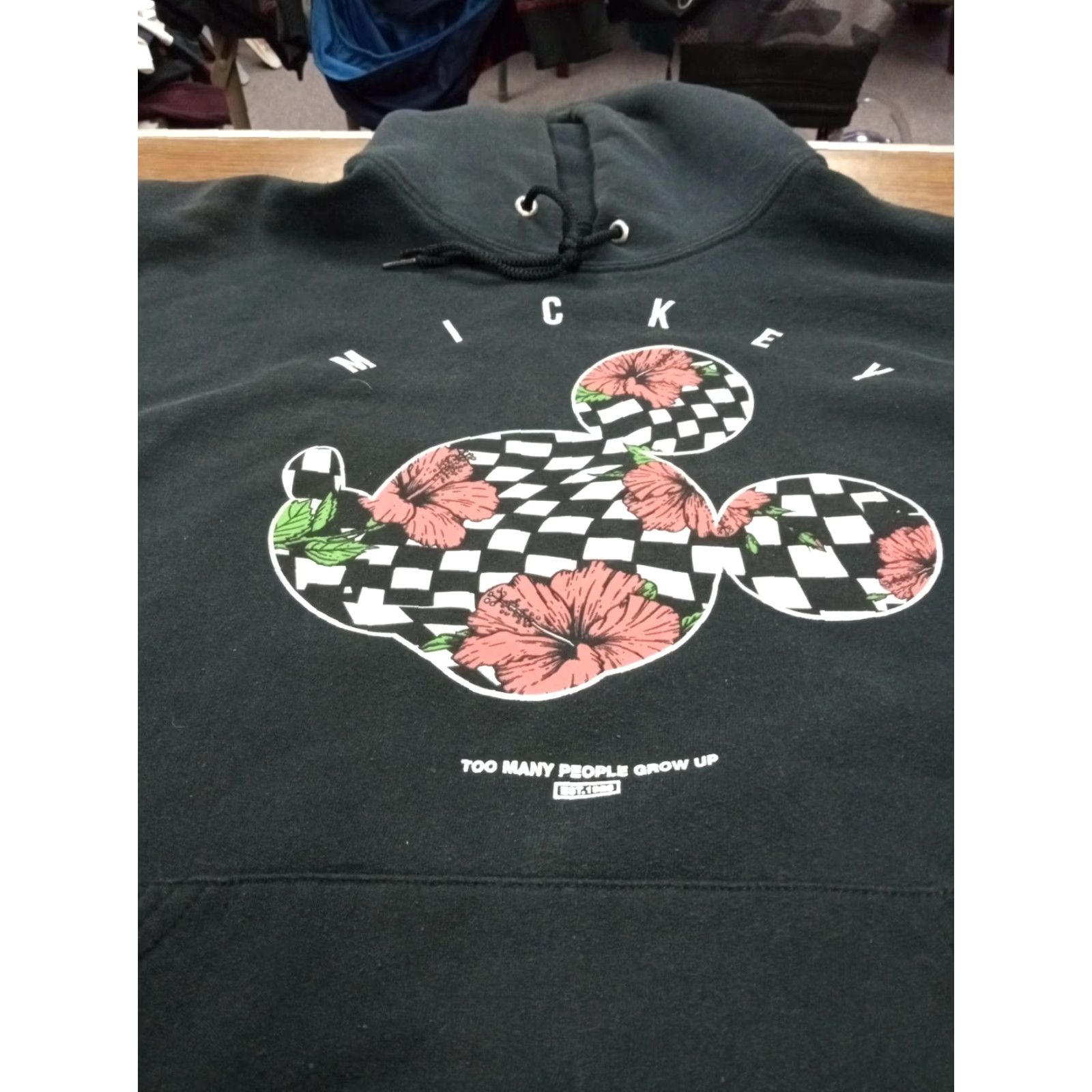 Disney NEFF Disney Mickey Hoodie Graphic Print Black Pullover Hooded Pocket Unisex Adults M Size US M / EU 48-50 / 2 - 5 Thumbnail