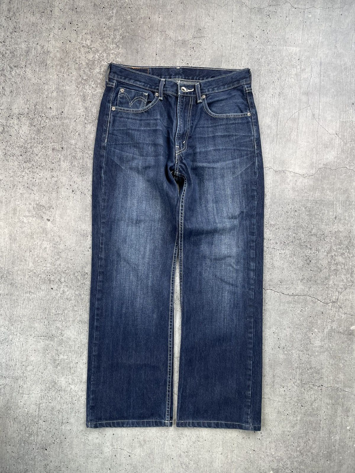 Jean × Levi's × Vintage Y2k Denim Levis 506 Jeans Vintage Y2k Man Baggy Dark Blue Size US 32 / EU 48 - 4 Thumbnail