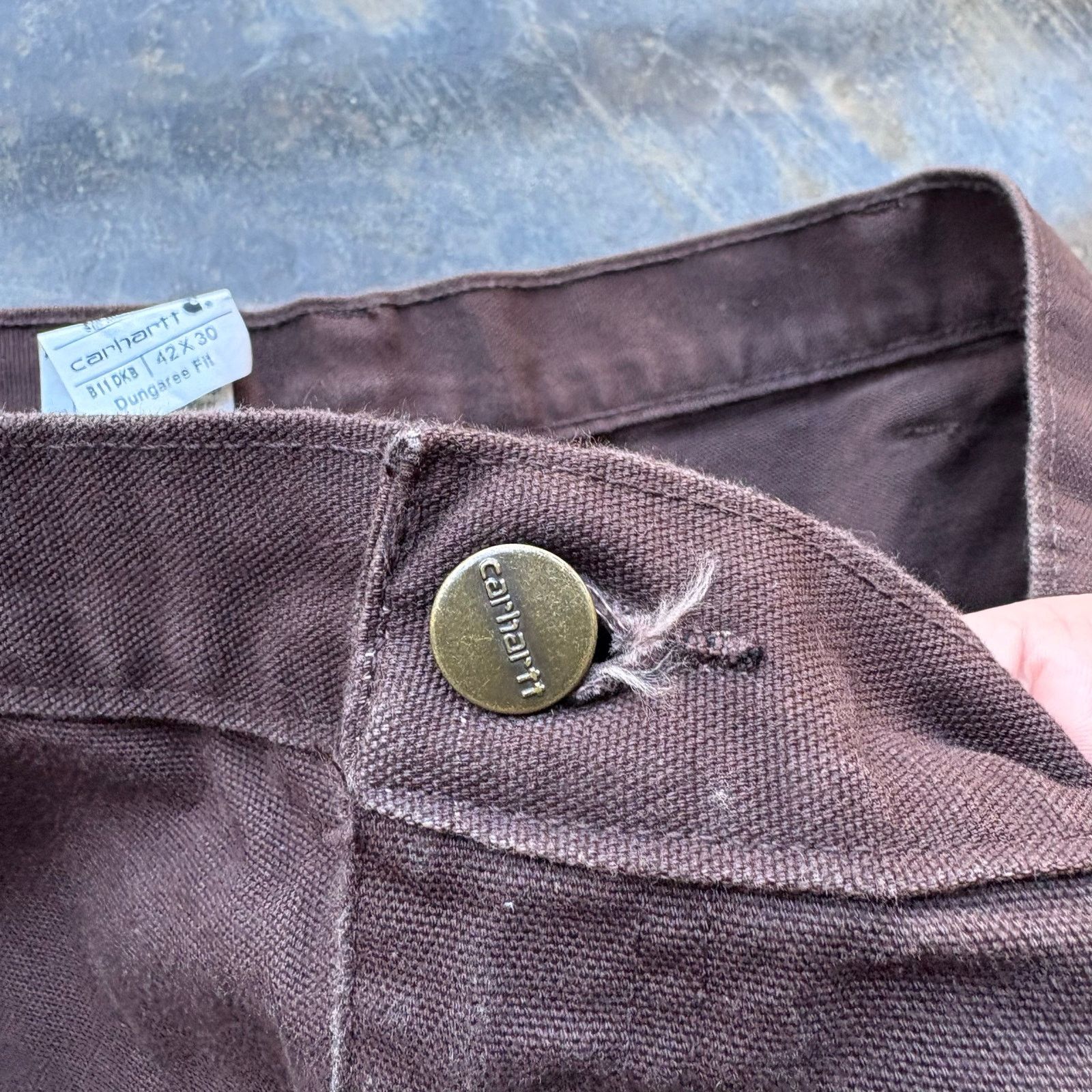 Carhartt Vintage baggy Dark Brown Carhartt Work pants Size US 42 / EU 58 - 5 Thumbnail