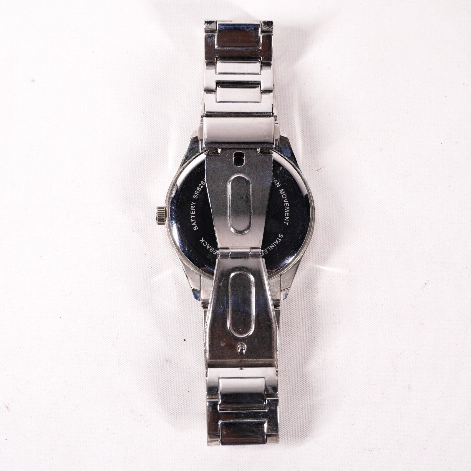 Other 4" Unlisted Stainless Steel SilverWrist Watch Japan Jewelry Size ONE SIZE - 7 Thumbnail