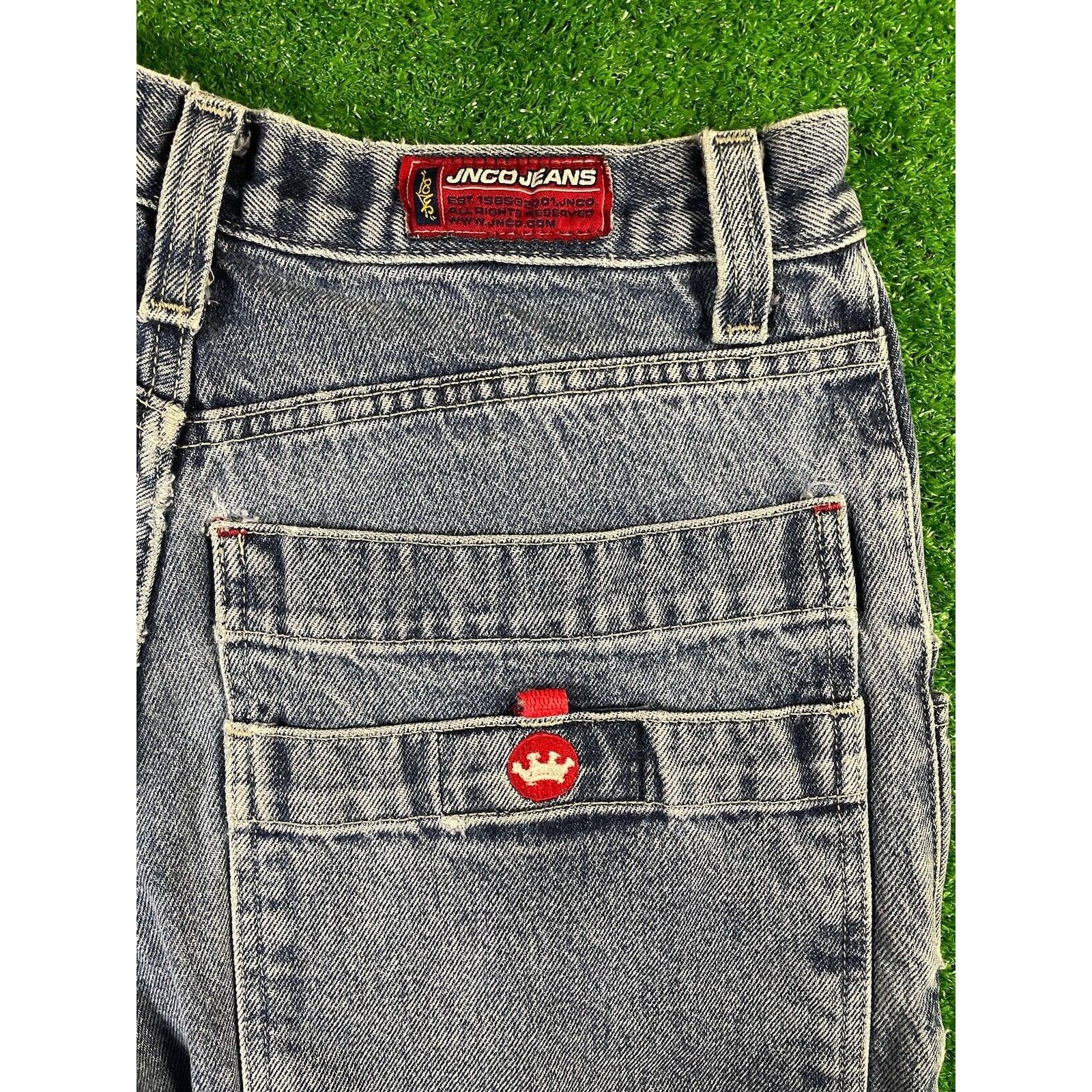 JNCO Vintage Y2K JNCO Pipe Wed Leg Medium 30 Denim Jean Shorts Size US 30 / EU 46 - 7 Thumbnail