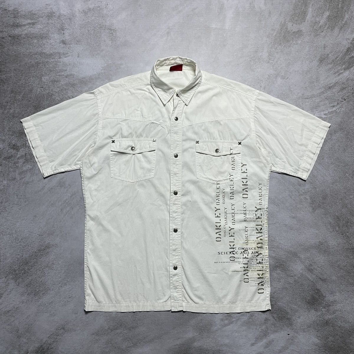 Oakley × Vintage Vintage Oakley Poem Utility Shirt Size US XL / EU 56 / 4 - 1 Thumbnail