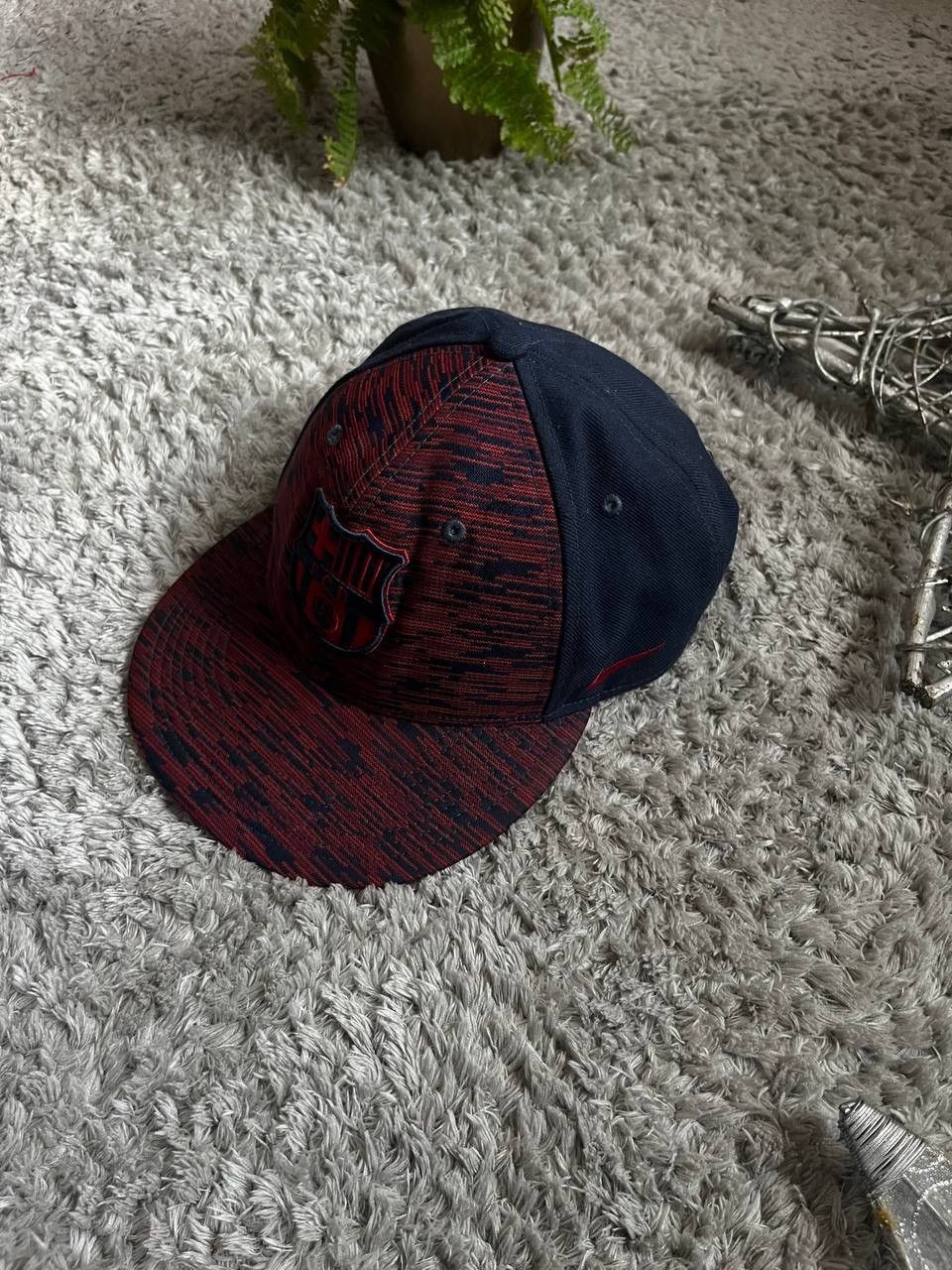 Nike × Vintage Cap Nike F.C. Barcelona Streetwear Vintage Logo Swoosh Size ONE SIZE - 4 Thumbnail