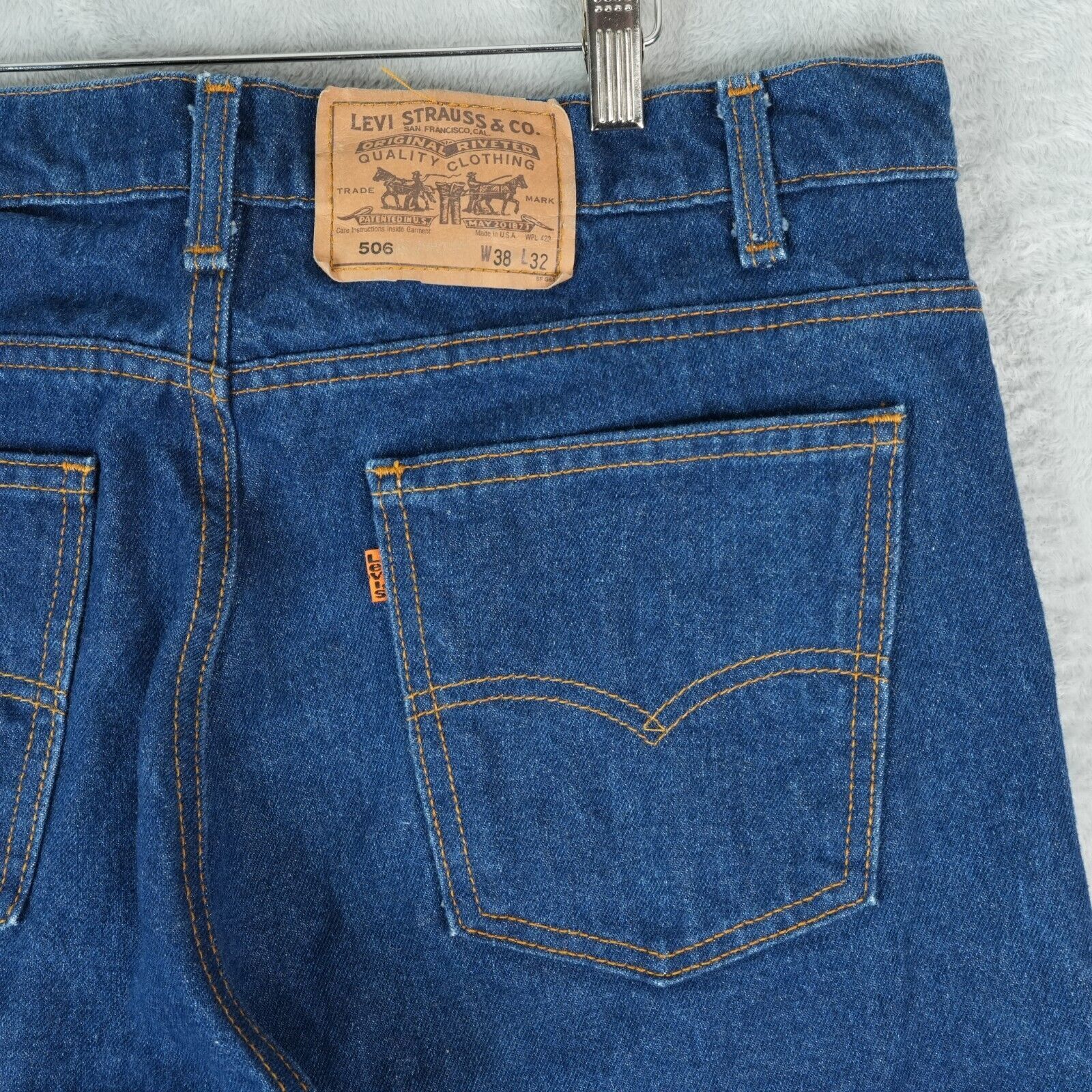 Levi's Vintage Levis Jeans 506 38x32 Orange Tab Straight Two Horses Size US 38 / EU 54 - 4 Thumbnail