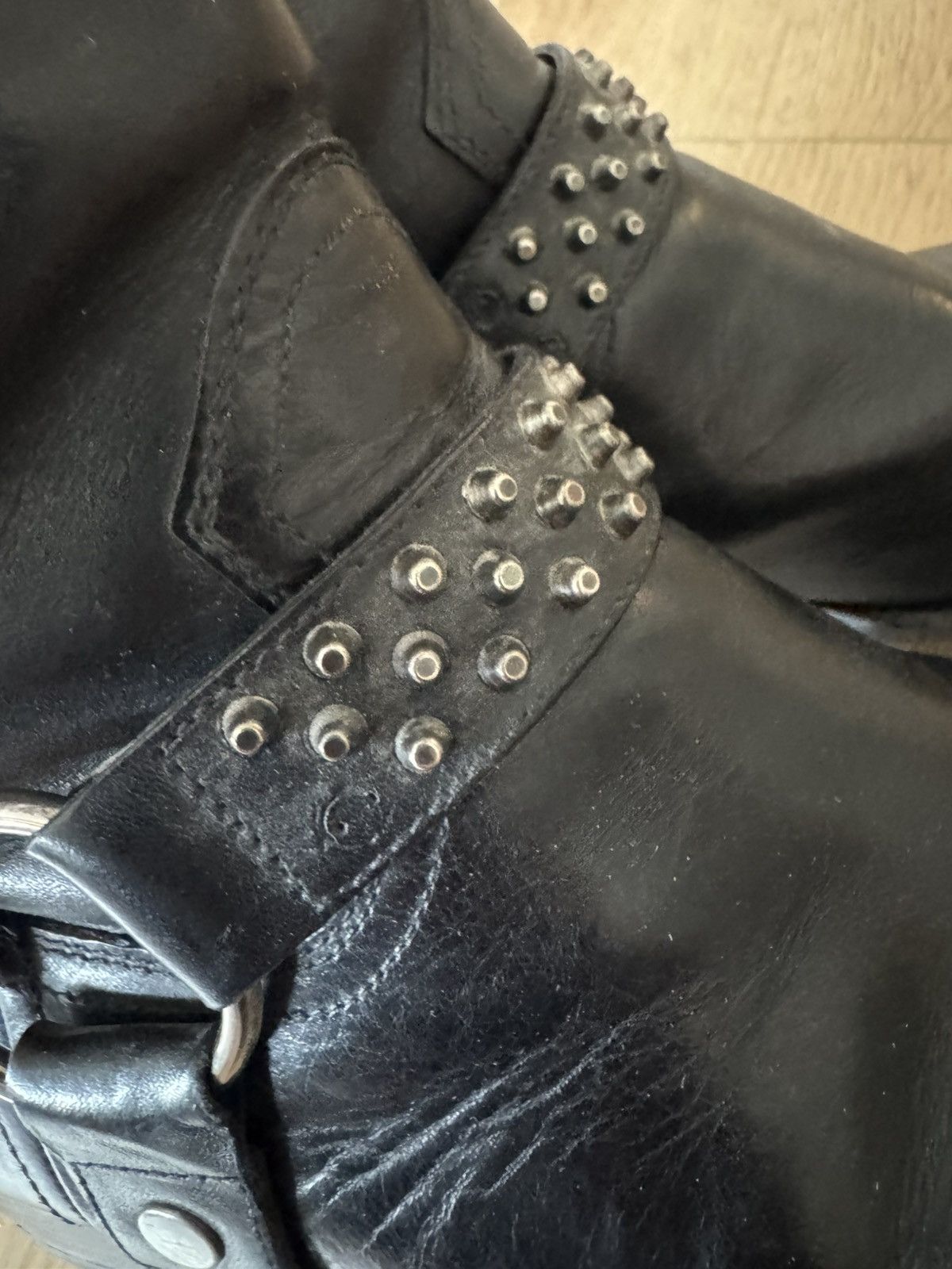 Saint Laurent Paris Hedi Studded Harness Wyatts Size US 8 / EU 41 - 8 Thumbnail