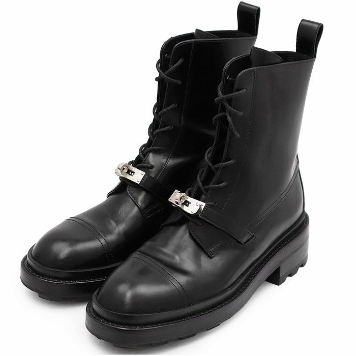 Hermes Hermes Hermes WS222070Z Leather Lace Up Boots Leather Shoes DUTY FREE for USA Size ONE SIZE - 1 Thumbnail