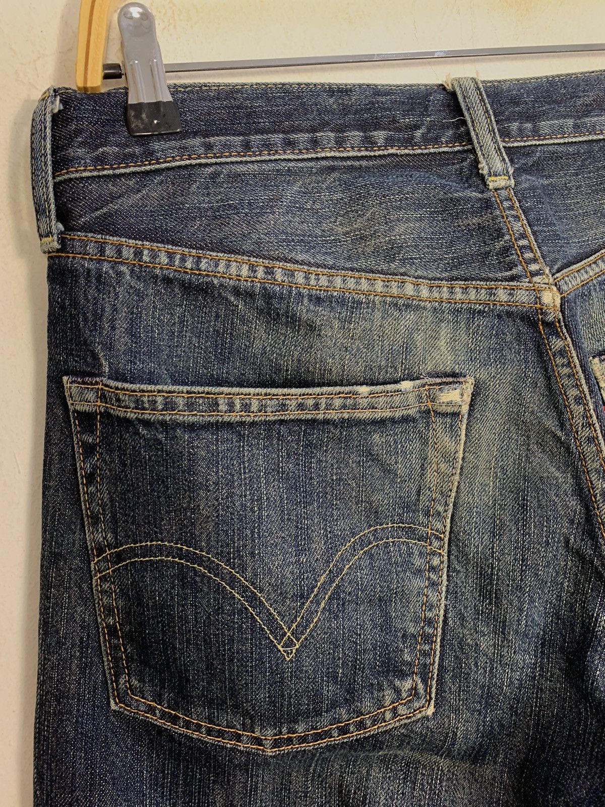 Other Levi’s Strauss Lot 503 Selvedge Indigo Distressed Denim Size US 30 / EU 46 - 14 Thumbnail