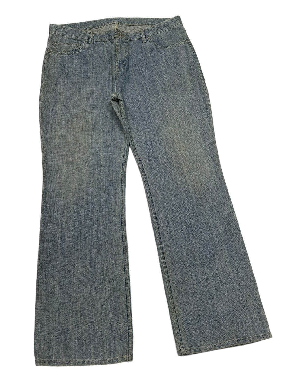 20471120 VINTAGE MAD HECTIC FLARE BAGGY DISTRESSED DENIM JEANS Size US 36 / EU 52 - 3 Thumbnail