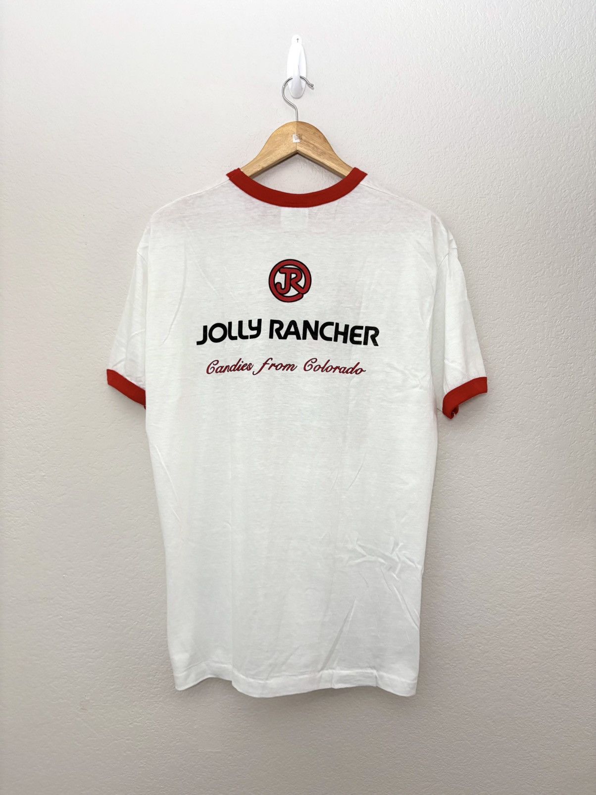 Vintage 80’s Jolly Rancher Candy Classic Car Vintage Ringer Tee Size US XL / EU 56 / 4 - 3 Thumbnail