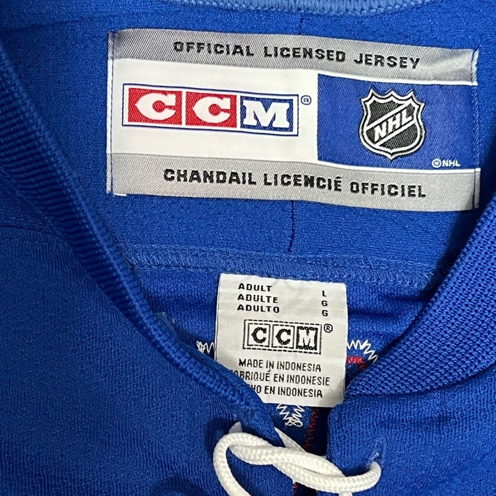 Ccm New York Rangers Scott Gomez Authentic CCM Hockey Jersey Size US L / EU 52-54 / 3 - 5 Thumbnail